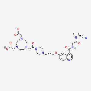 Chemical structure of FAPI-74