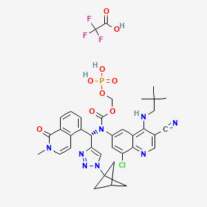 Chemical structure of Tilpisertib fosmecarbil TFA