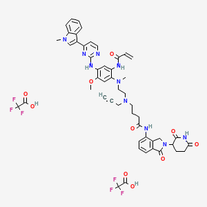 Chemical structure of PROTAC EGFR degrader 7 diTFA