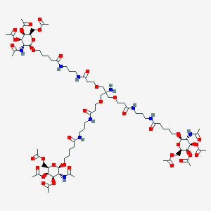 Chemical structure of Tri-GalNAc(OAc)3