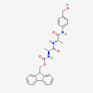Chemical structure of Fmoc-Ala-Ala-PAB
