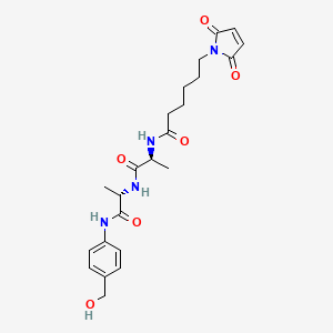 Chemical structure of MC-Ala-Ala-PAB