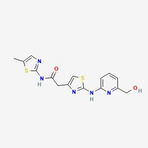 Chemical structure of HQ005