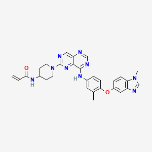 Chemical structure of Zongertinib