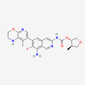 Chemical structure of (3S,4R)-GNE-6893