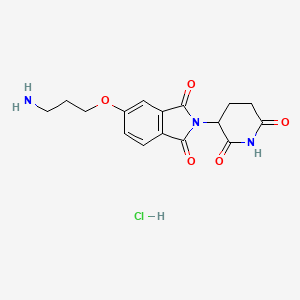 Chemical structure of Thalidomide-5-O-C3-NH2 hydrochloride