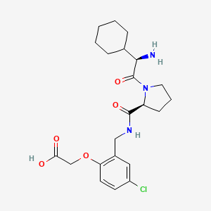 Chemical structure of Thalidomide-5-O-C9-NH2 hydrochloride