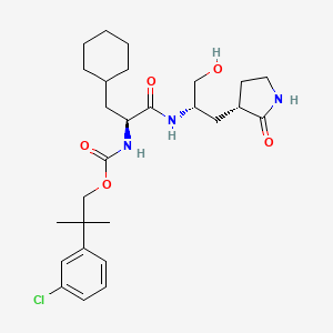 Chemical structure of Thalidomide-5-O-C14-NH2 hydrochloride
