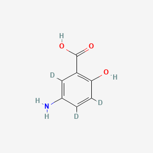 Chemical structure of Mesalazine-D3