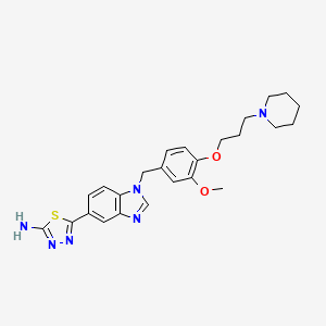 Chemical structure of Glutaminyl cyclases-IN-1