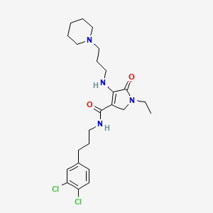 Chemical structure of CARM1-IN-3 dihydrochloride