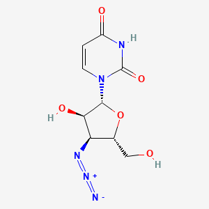 Chemical structure of 3'-Azido-3'-deoxyuridine