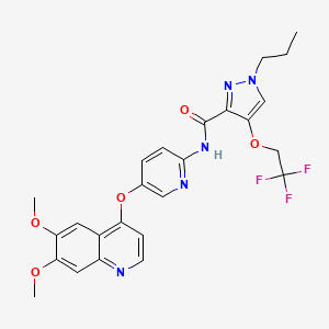 Chemical structure of Adrixetinib