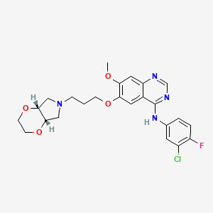 Chemical structure of Larotinib