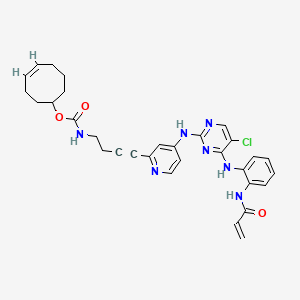 Chemical structure of ERK1/2 inhibitor 9