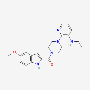 Chemical structure of Atevirdine