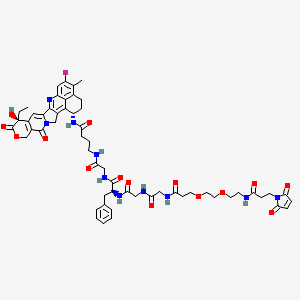 Chemical structure of Mal-PEG2-Gly-Gly-Phe-Gly-Exatecan