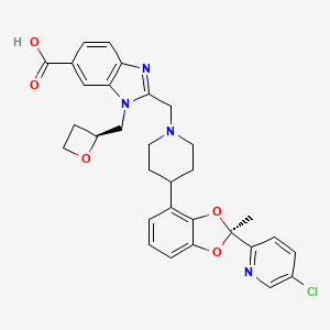 Chemical structure of Lotiglipron