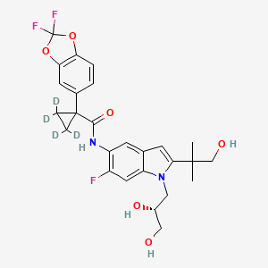 Chemical structure of Tezacaftor-d4
