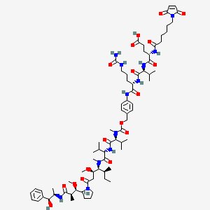 Chemical structure of MC-EVCit-PAB-MMAE
