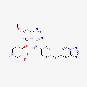 Chemical structure of (R)-DZD1516
