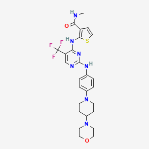 Chemical structure of FGFR1 inhibitor-10
