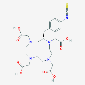 Chemical structure of (S)-p-SCN-Bn-DOTA
