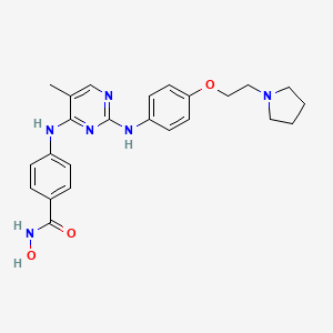Chemical structure of HDAC/JAK/BRD4-IN-1