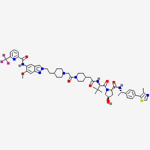 Chemical structure of SMD-3040 TFA