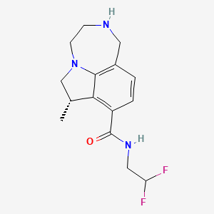 Chemical structure of (S)-Bexicaserin