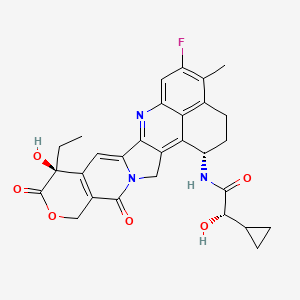 Chemical structure of Cyclopropaneacetamide-Exatecan