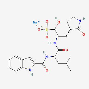 Chemical structure of Olgotrelvir sodium