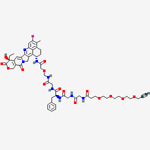 Chemical structure of Propargyl-PEG4-GGFG-DXd