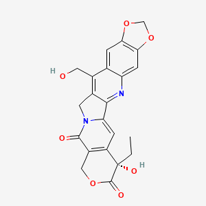 Chemical structure of 7-Hydroxymethyl-10,11-MDCPT-d5