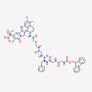 Chemical structure of Fmoc-GGFG-DXd
