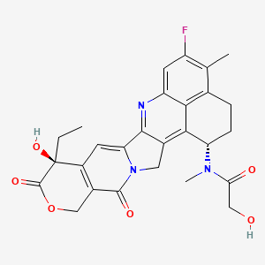 Chemical structure of Exatecan-methylacetamide-OH