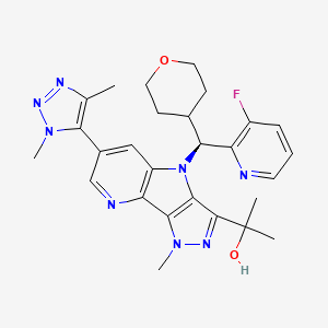 Chemical structure of BET bromodomain inhibitor 4