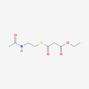 Chemical structure of malonyl-NAC