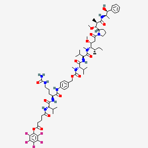 Chemical structure of PC5-VC-PAB-MMAE