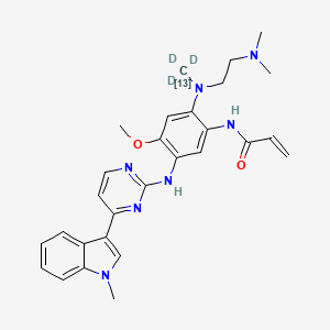 Chemical structure of Osimertinib-13C,d3