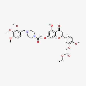 Chemical structure of Antimalarial agent 38