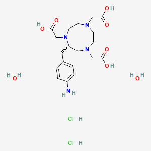 Chemical structure of p-NH2-Bn-NOTA hydrochloride hydrate