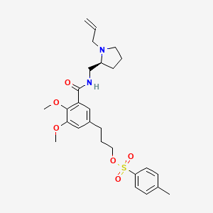 Chemical structure of Fallypride precursor