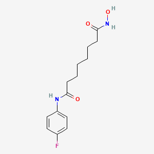 Chemical structure of F-SAHA