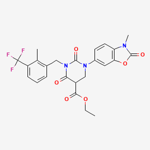 Chemical structure of 7-(2-Aminoethyl)camptothecin TFA