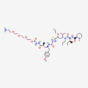Chemical structure of TAM557 TFA