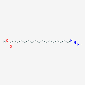 Chemical structure of 17-Azidoheptadecanoic acid