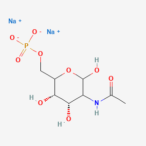 Chemical structure of N-Acetylmannosamine 6-phosphate sodium salt