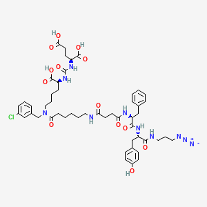 Chemical structure of PSMA-Val-Cit-PAB-Azide