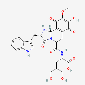 Chemical structure of FL118-C3-O-C-amide-C-NH2 formate
